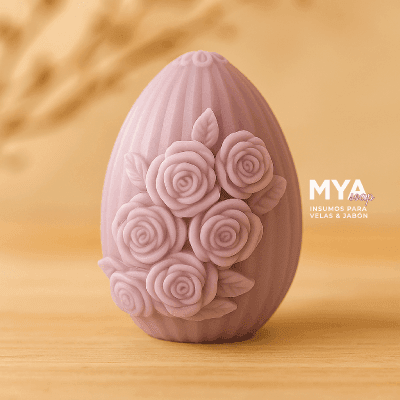 Molde Huevito Rosas V037