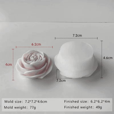 Molde Rosa Pequeña– V132 –