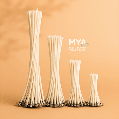 Mecha de Algodón para Vela 8 cm, 10 cm, 15 cm, 20 cm