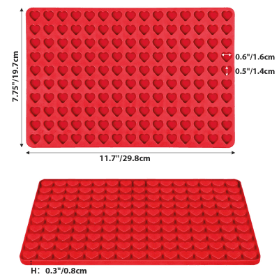 Molde Corazones Miniatura x135 J026
