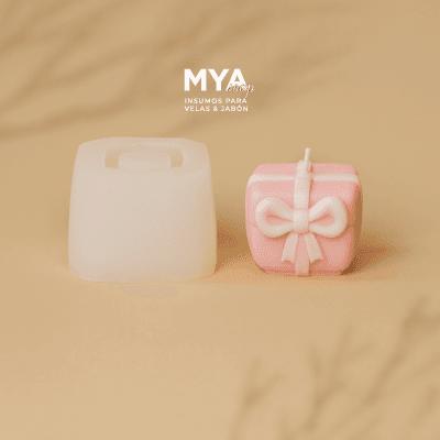Molde Caja de Regalo con Flor – V228 –
