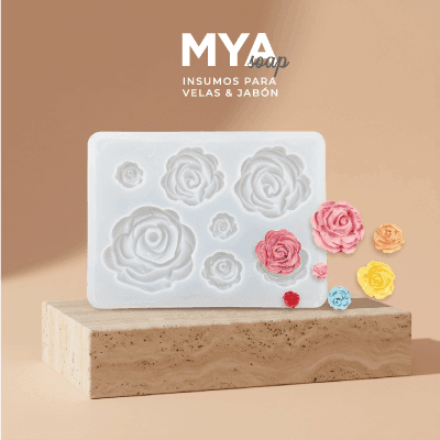 Molde Rosas Varios V521-