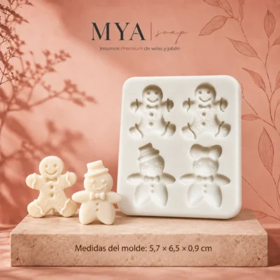 Molde para wax melts de Alce rectangular – Wax 003