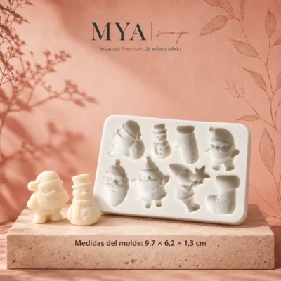 Molde para wax melts de Colección Navideña – Wax 001