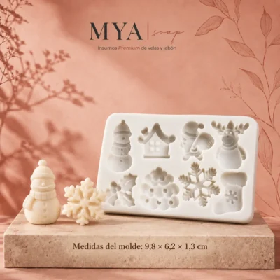 Molde para wax melts de Mochila de Santa – Wax 002