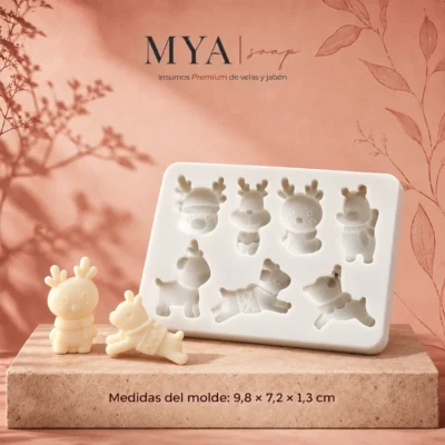 Molde para wax melts de Hombre de nieve – Wax 004