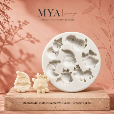 Molde para wax melts de Muñecos de nieve – Wax 007