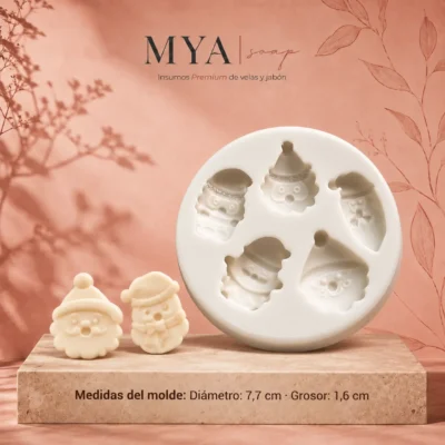Molde para wax melts de Papá Noel – Wax 009