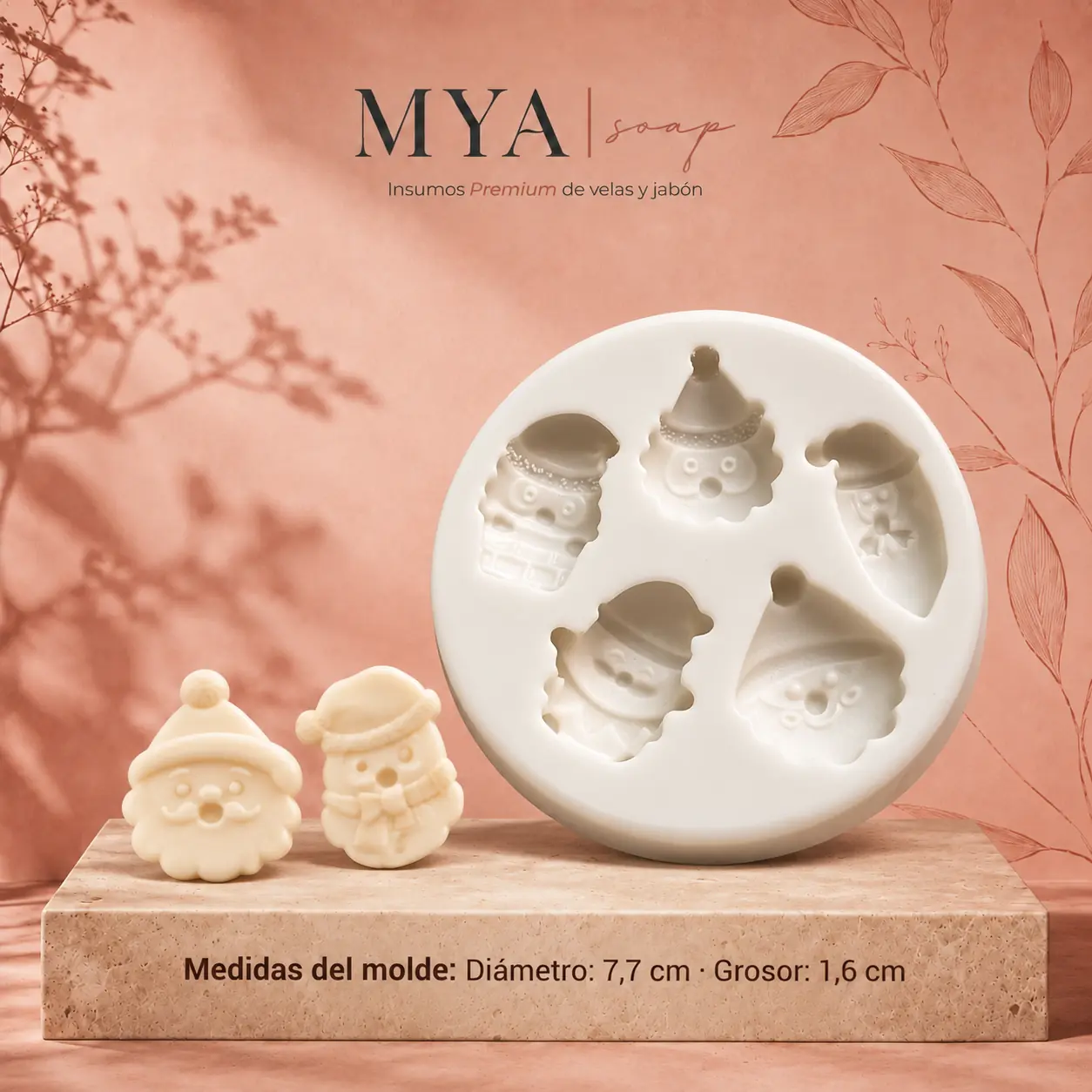 Molde para wax melts de Papá Noel – Wax 009